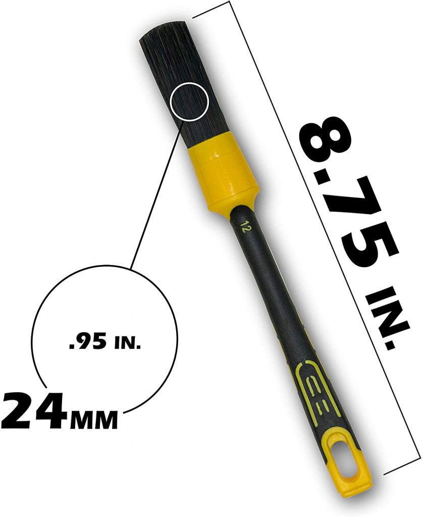 WORK STUFF Detailing Brush Rubber Black 24mm – bursta