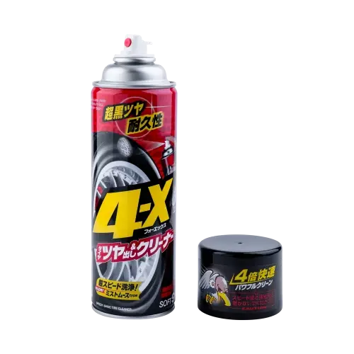 SOFT99 4-X Tire Cleaner - Dekkjahreinsir / Gljái