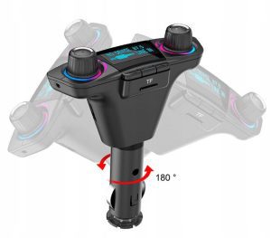 TRANSMITER-FM-BLUETOOTH-5-0-USB-WIELOFUNKCYJNY-8w1-Model-ZESTAW-GLOSNOMOWIACY-WOLTOMIERZ