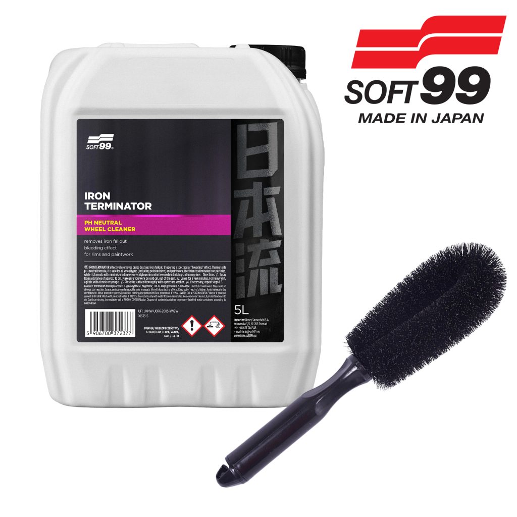 SOFT99 5 ltr. FELGUHREINSIR / IRONIZER + FELGUBURSTI