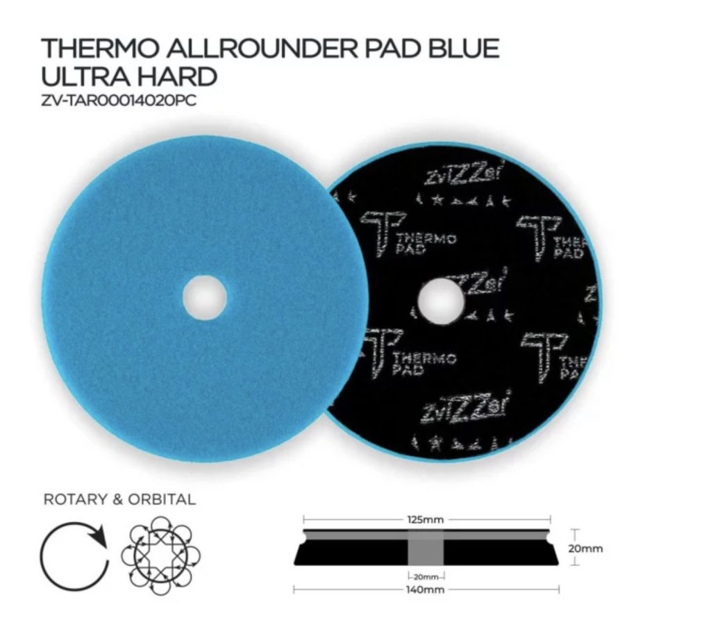 ZviZZer THERMO ALL-ROUNDER PAD BLUE ULTRA HARD 140/20/125