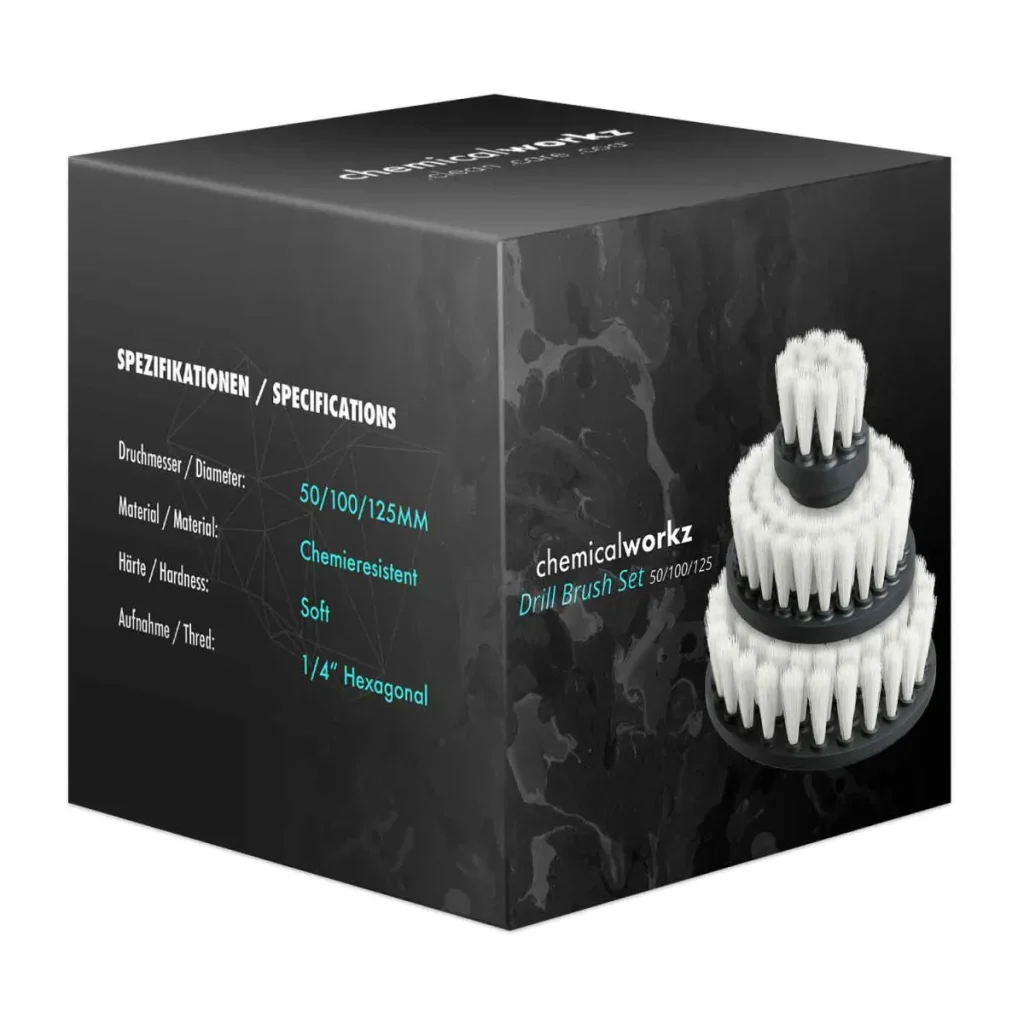 chemicalworkz Drill Brush Set - (FYRIR BORVÉL)